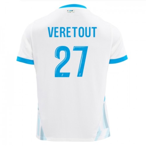 Fotballtrøye Olympique de Marseille Veretout 27 Hjemmedrakt 2024-25 Kortermet Fotballtrøye Olympique de Marseille Veretout 27 Hjemmedrakt 2024-25 Kortermet